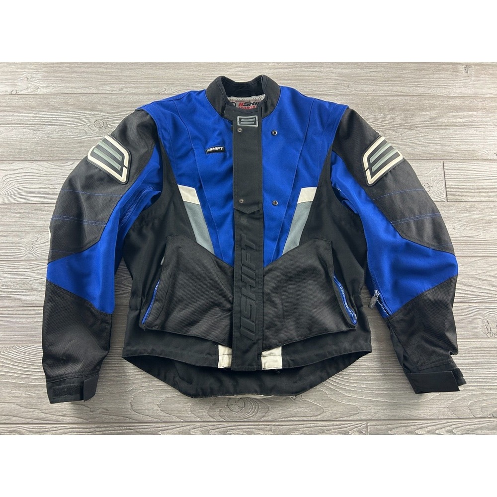 SHIFT Advanced Racing Mens Medium Jacket Blue/Black/White Padded